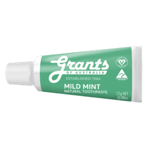 Mild Mint Natural Toothpaste - Fluoride Free - Travel Size - 25g