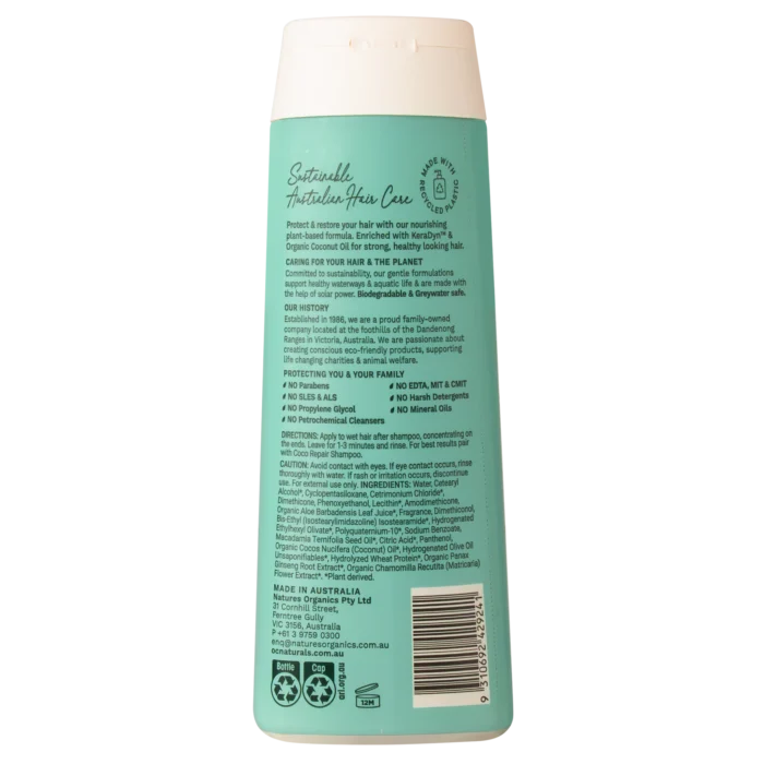 OCNaturals_CocoRepairConditioner400mLBack_Web