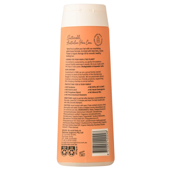 OCNaturals_SilkySmoothConditioner400mLBack_Web