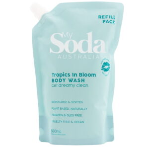 MySoda Bodywash500mLRefill TropicsInBloomFront SkuVantage scaled