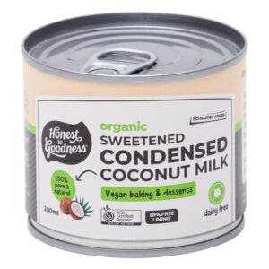 Organic Sweetened Condensed Coconut Milk 210g
